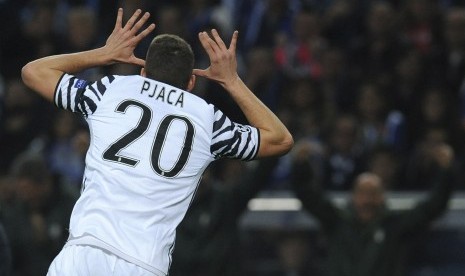 Marko Pjaca seusia mencetak gol ke gawang FC Porto.