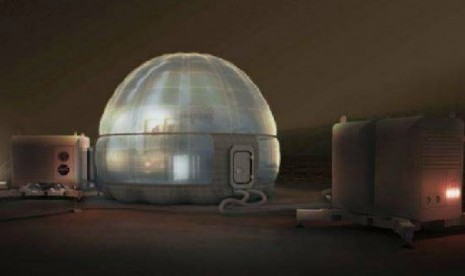 Mars Ice Home. Konsep rumah di Mars yang dibuat NASA.