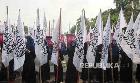 Ilustrasi aksi Hizbut Tahrir (HTI).