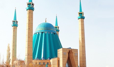 Mashkur Jusup Central Mosque at Kazakhstan