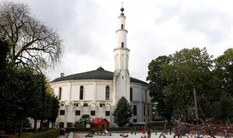 Masjid Agung Brussel di Belgia, 3 Oktober 2017.