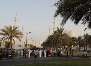 Masjid Agung Sheikh Zayed (SZGMC) Abu Dhabi, UEA.