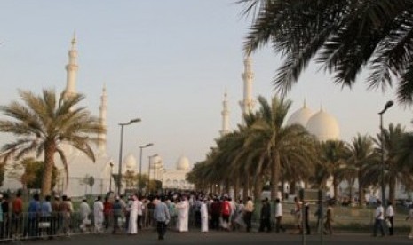 Masjid Agung Sheikh Zayed (SZGMC) Abu Dhabi, UEA.