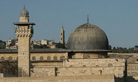 Masjid Al-Aqsha di Baitul Maqdis, Palestina.