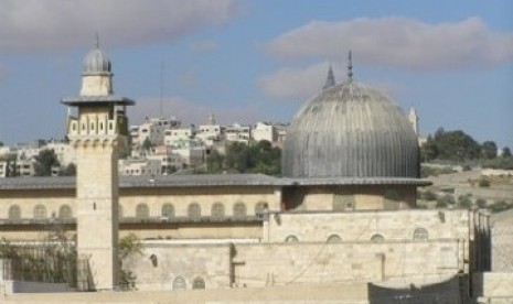 Masjid Al-Aqsha, di Yerusalem, Palestina.