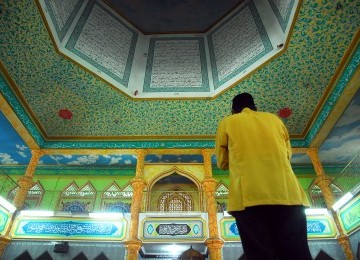 Masjid Al-Furqan dI kargo area Soekarno - Hatta. (Republika/Agung Supriyanto)