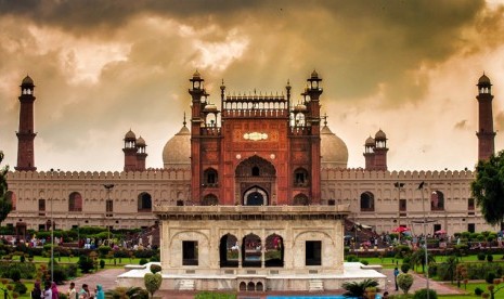 Masjid Badshahi di Lahore, Pakistan.