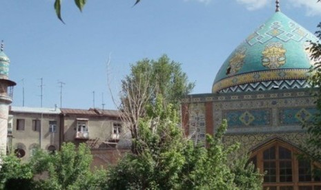 IRestorasi masjid dan situs keagamaan di Armenia kembali dipulihkan. Ilustrasi Masjid Goy, Armenia.