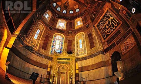 Masjid Haga Sophia, Istanbul, Turki. Foto: Daniel Wawengkang/ Republika