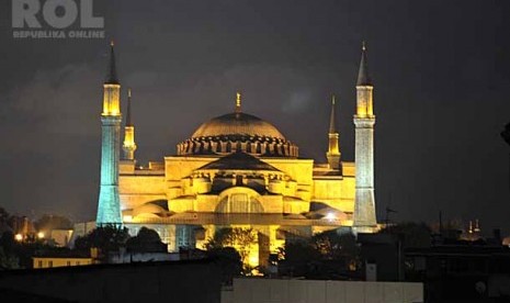 Masjid Haga Sophia, Istanbul, Turki. Foto: Daniel Wawengkang/ Republika