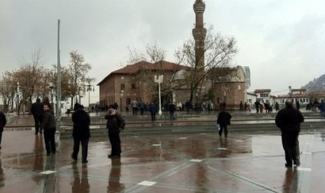 Masjid Haji Bayram di Ankara, Turki.