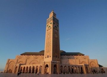 Masjid Hassan II yang terletak di Casablanca adalah masjid terbesar di Maroko 