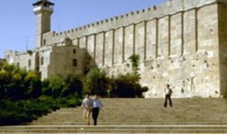 Masjid Ibrahimi di Kota Hebron, Tepi Barat, Palestina.