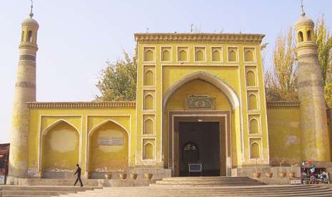 Masjid Id Kah, Xianjiang, Cina.