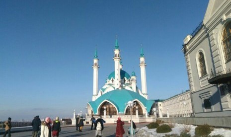 Masjid Kul Syarif di Kota Kazan, Rusia.