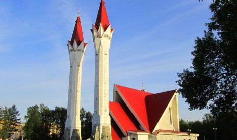 Masjid Lala Tulpan di Ufa, Boshkortostan, Rusia. 