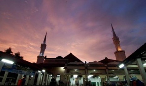 Masjid Luar Batang, Jakarta Utara, Rabu (8/2). (Republika/Prayogi)