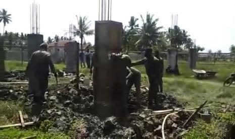 Masjid Muhammadiyah Aceh yang pembangunannya dihalangi sekelompok masyarakat.