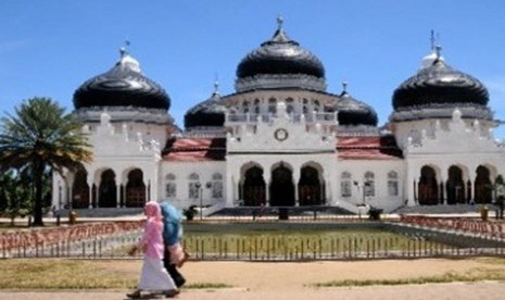 Masjid Raya Baiturahman Aceh. 