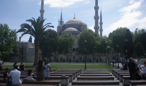 Masjid Sultan Ahmat, Istanbul, Turki.