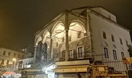 Yunani Buka Kembali Tempat-Tempat Ibadahnya. Masjid Tzisdaraki peninggalan Turki Ottoman di Athena, Yunani.