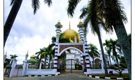 Masjid Ubudiah di Bukit Chandan, Kuala Kangsar, Perak, Malaysia.