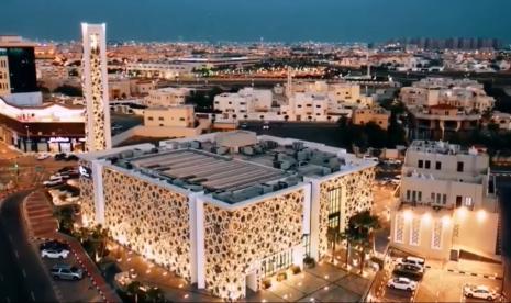 Masjid yang indah di Kota Dammam Arab Saudi