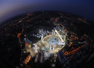 Masjidil Haram tampak dari udara