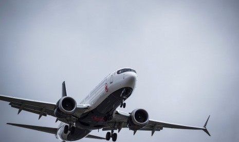 Maskapai Air Canada menggunakan pesawat jenis Boeing 737 Max 8. 