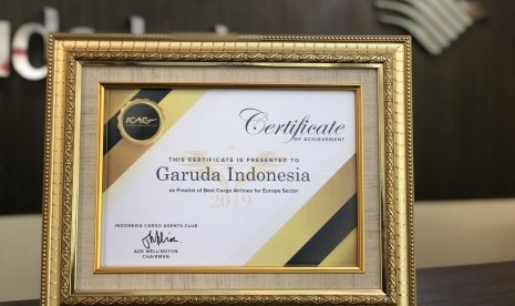 Maskapai nasional Garuda Indonesia melalui lini bisnis logistik kargo udara berhasil meraih predikat kategori maskapai kargo terbaik se-Asia Pasifik oleh Indonesia Cargo Agent Club (ICAC)..