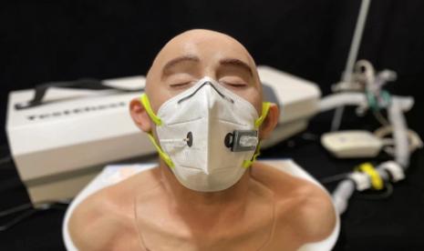 Masker pendeteksi Covid-19 yang dikembangkan oleh tim peneliti University of Harvard, Amerika Serikat.