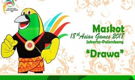 Maskot Asian Games 2018 Drawa