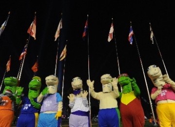 Maskot 'Modo Modi' menjadi salah satu cindera mata SEA Games 2011 yang paling banyak diburu.