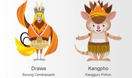 Maskot PON 2020 Papua.