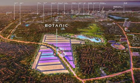 Master plan klaster Cendana Botanic.