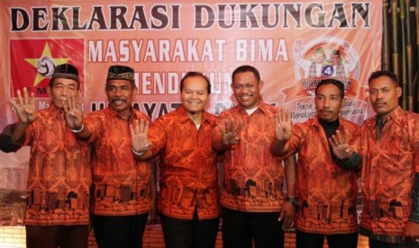 Masyarakat Bima di Jakarta mendukung Hidayat-Didik.