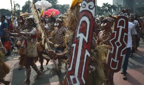 Masyarakat tradisional Papua.