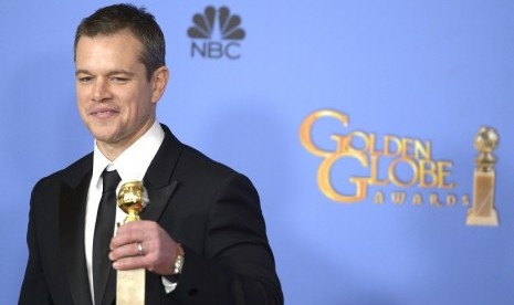 Matt Damon raih penghargaan di Golden Globes 2016