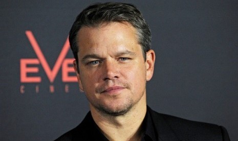 Matt Damon saat tampil dalam Premier Elysium di Sydney, Australia