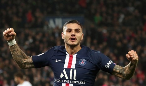 Striker PSG Mauro Icardi.