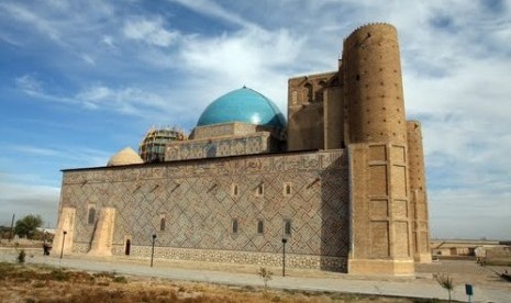 Mausoleum Ahmad Yasawi di Kazakhstan.