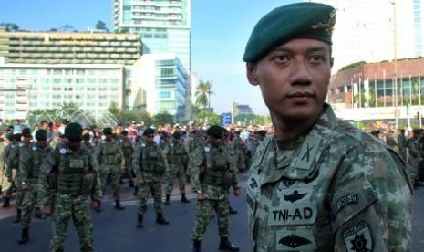 Mayor Inf. Agus Harimurti Yudhoyono dan 345 Prajurit Brigade Infanteri Lintas Udara (Brigif Linud) 17 Kostrad dalam Pembukaan Perayaan Ulang Tahun Emas 50 tahun Perjalanan Konservasi WWF di Indonesia.