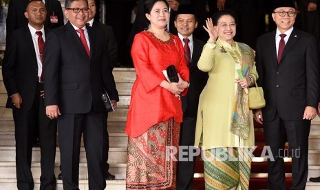 Megawati menghadiri Sidang Tahunan MPR 2016.