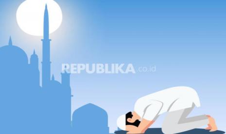 Melaksanakan sholat. (ilustrasi)