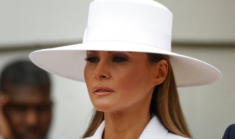 Melania Trump murka anaknya jadi bahan ejekan pemakzulan. Ilustrasi.