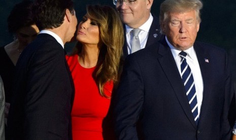 Melania Trump di KTT G7