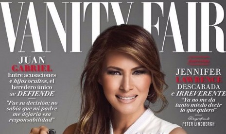 Melania Trump tampil di sampul majalah Vanity Fair terbitan Meksiko edisi Februari 2017.