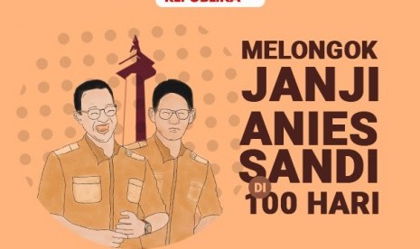 Melongok realisasi janji Anies-Sandi di 100 Hari