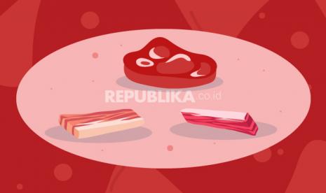 Aneka jenis daging haram dan halal (ilustrasi). Dalam kondisi tertentu, makanan yang diharamkan bisa jadi halal atau diperbolehkan dalam Islam.