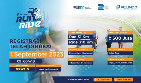 Memperingati dua tahun merger, Pelindo menggelar 'Pelindo Run and Ride'.